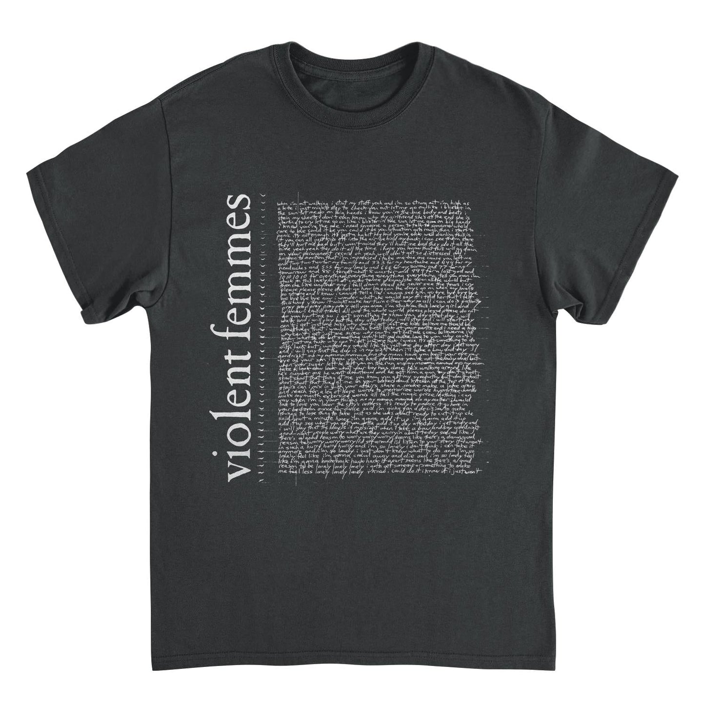 Violent Femmes Tour Lyrics Front Vf Black Mens T Shirt