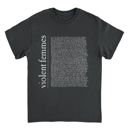 Violent Femmes Tour Lyrics Front Vf Black Mens T Shirt