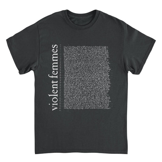 Violent Femmes Tour Lyrics Front Vf Black Mens T Shirt