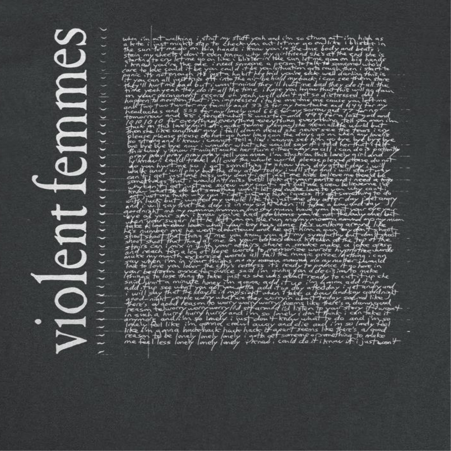 Violent Femmes Tour Lyrics Front Vf Mens T Shirt Black