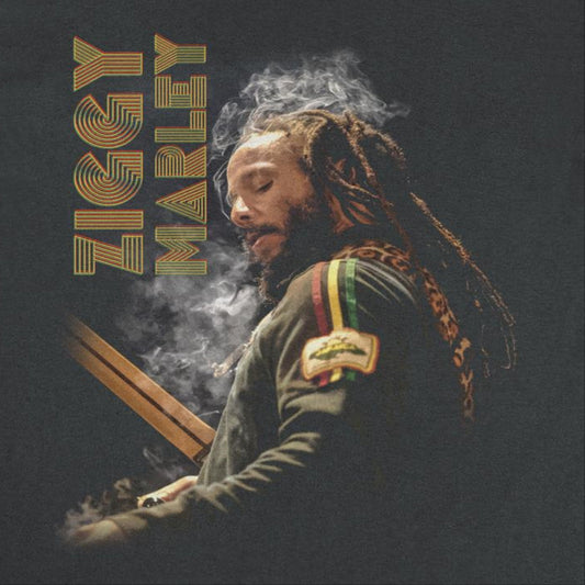 Ziggy Marley Smoke Ziggy Mens T Shirt Black