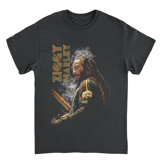 Ziggy Marley Smoke Ziggy Black Mens T Shirt