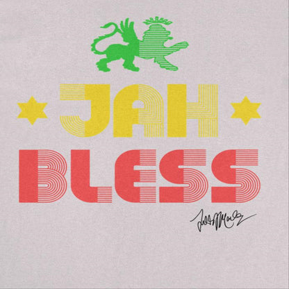 Ziggy Marley Jah Bless Lt Mens T Shirt Ice Grey