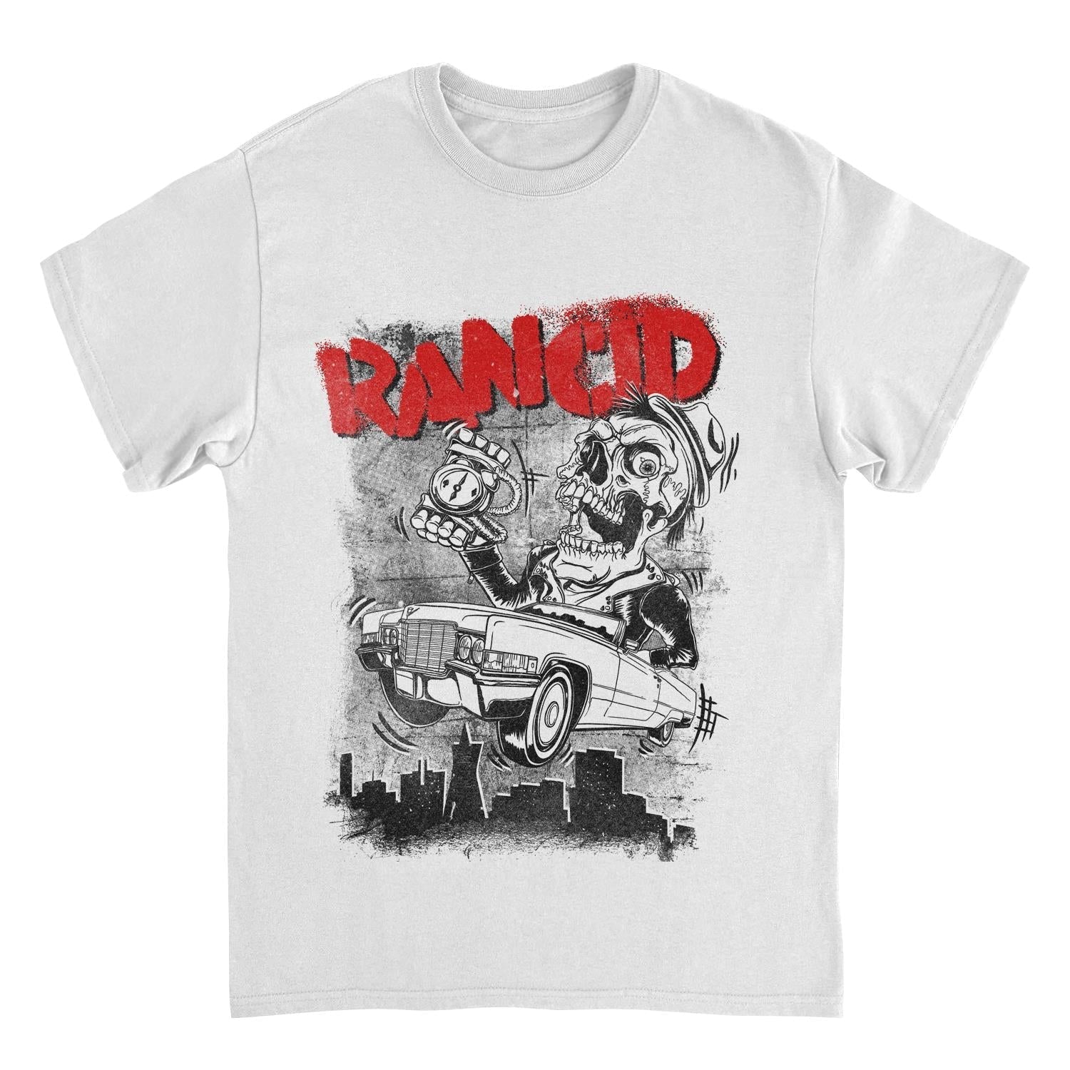 Rancid Cadillac White Mens T Shirt
