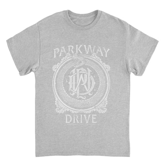 Parkway Drive Snake Monogram Lt Sport Grey Mens T Shirt
