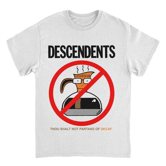 Descendents Decaf White Mens T Shirt