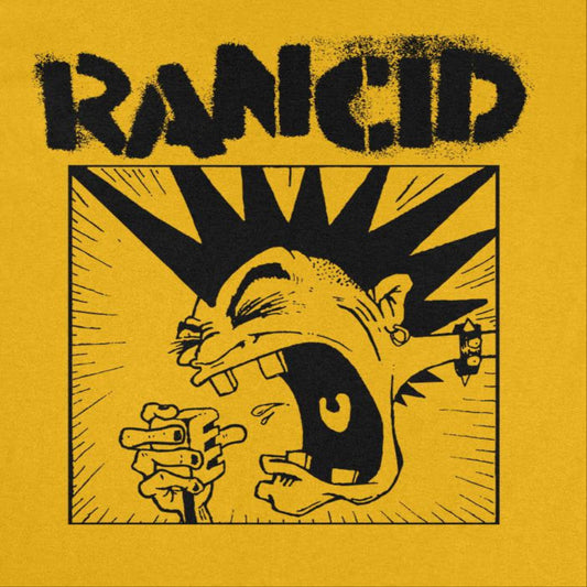 Rancid Mohawk Front Mens T Shirt Gold