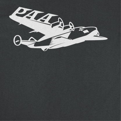Pan Am PAA Wing White Print Mens T Shirt Black