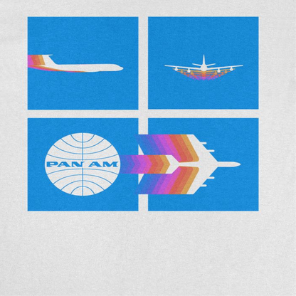 Pan Am Takeoff Silhouette Mens T Shirt White