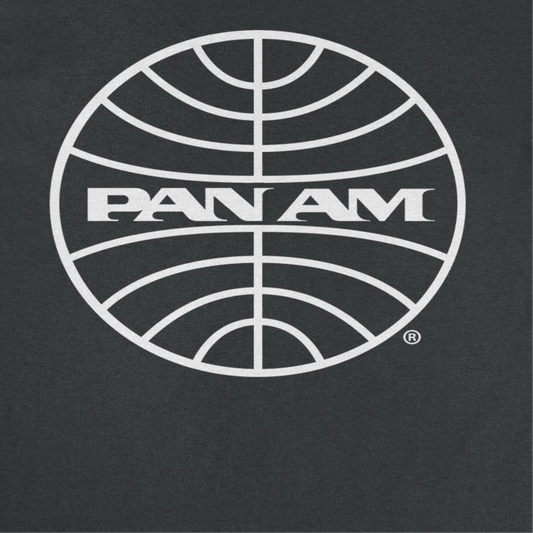 Pan Am Classic White Logo in Mens T Shirt Black