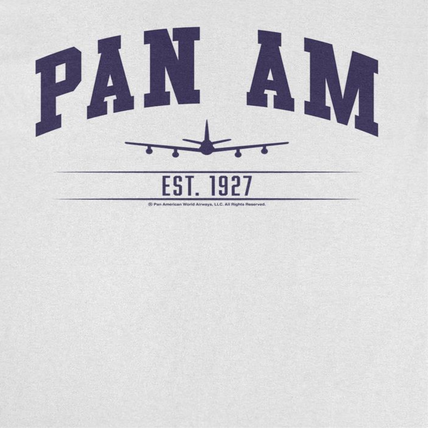Pan Am College Sports Text Est 1927 Mens T Shirt White