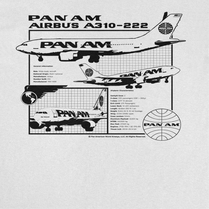 Pan Am Airplane Info and Characteristics Mens T Shirt White