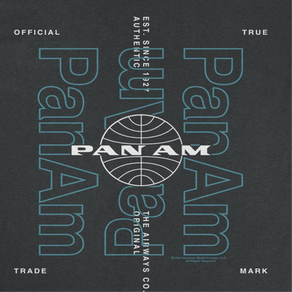 Pan Am Original Airways Co Mens T Shirt Black