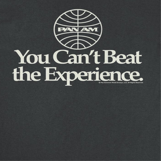 Pan Am Airways You Cant Beat the Experience Mens T Shirt Black