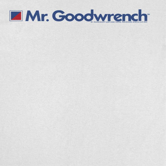 Mr Goodwrench Text Logo Retro Auto Mens T Shirt White
