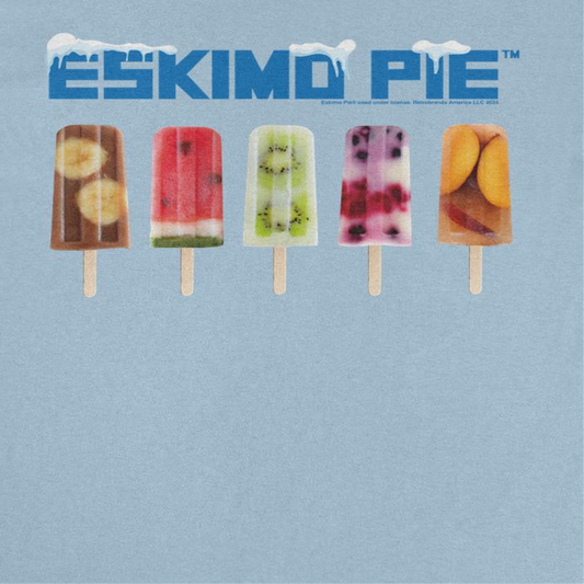Eskimo Pie Retro Ice Lolly Selection Mens T Shirt Light Blue
