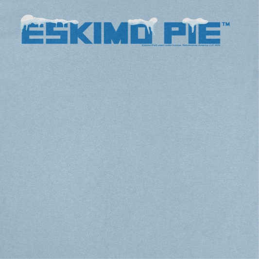 Eskimo Pie Retro Ice Cream Bar Logo Mens T Shirt Light Blue