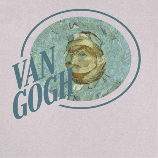 Classic Paintings Van Gogh Portrait Mens T Shirt Ice Grey