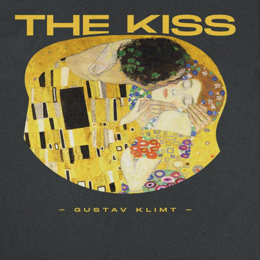 Classic Paintings the Kiss Klimt Mens T Shirt Black