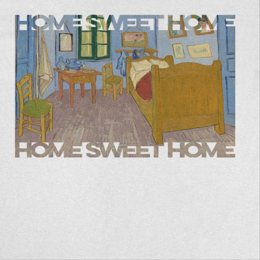 Classic Paintings Home Sweet Home Van Gogh Mens T Shirt White