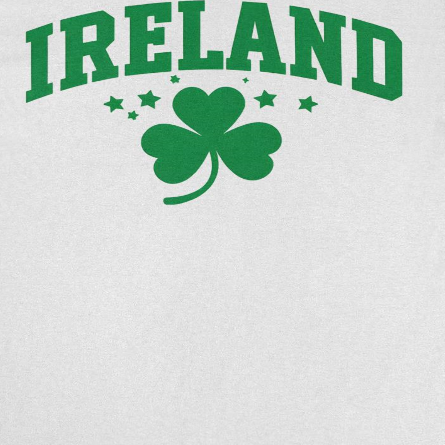 St. Patricks Day Ireland Clover Text Mens T Shirt