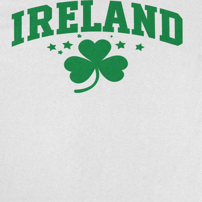 St. Patricks Day Ireland Clover Text Mens T Shirt