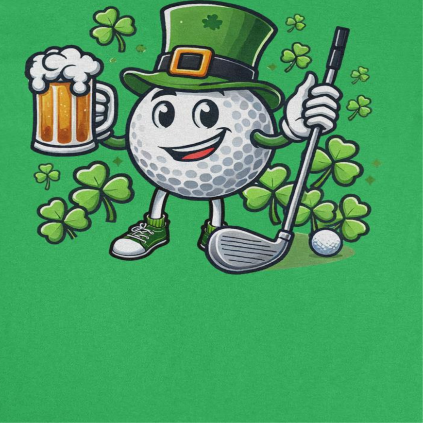 St. Patricks Day Golfball Mens T Shirt