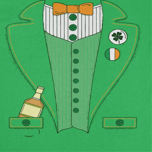 St. Patricks Day Irish Leprechaun Suit Mens T Shirt
