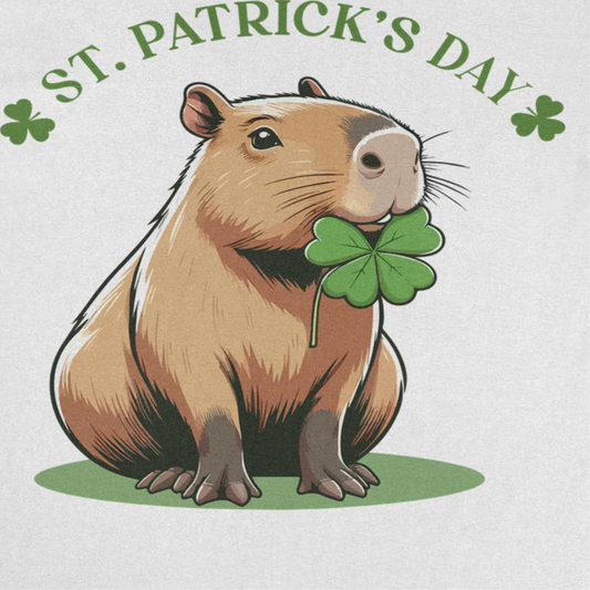 St. Patricks Day Capybara St Mens T Shirt