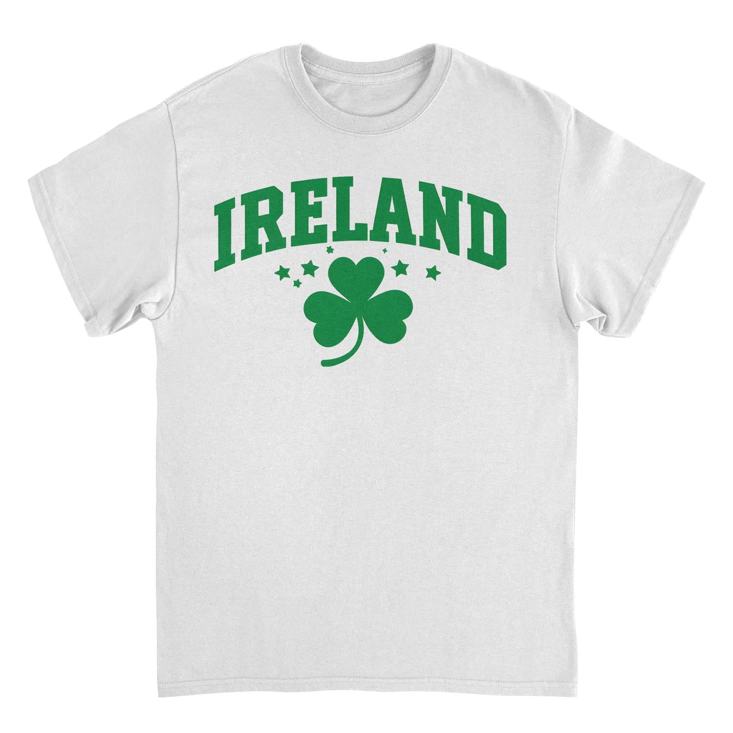 St. Patricks Day Ireland Clover Text Mens T Shirt