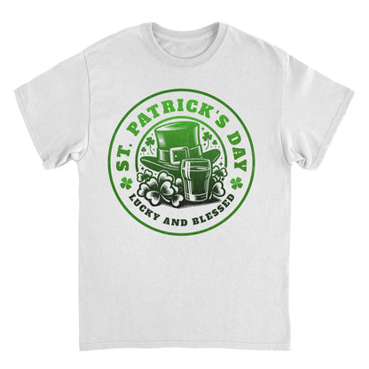 St. Patricks Day Lucky and Blessed Mens T Shirt