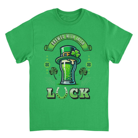 St. Patricks Day Brewed with Irish Luch Mens T Shirt