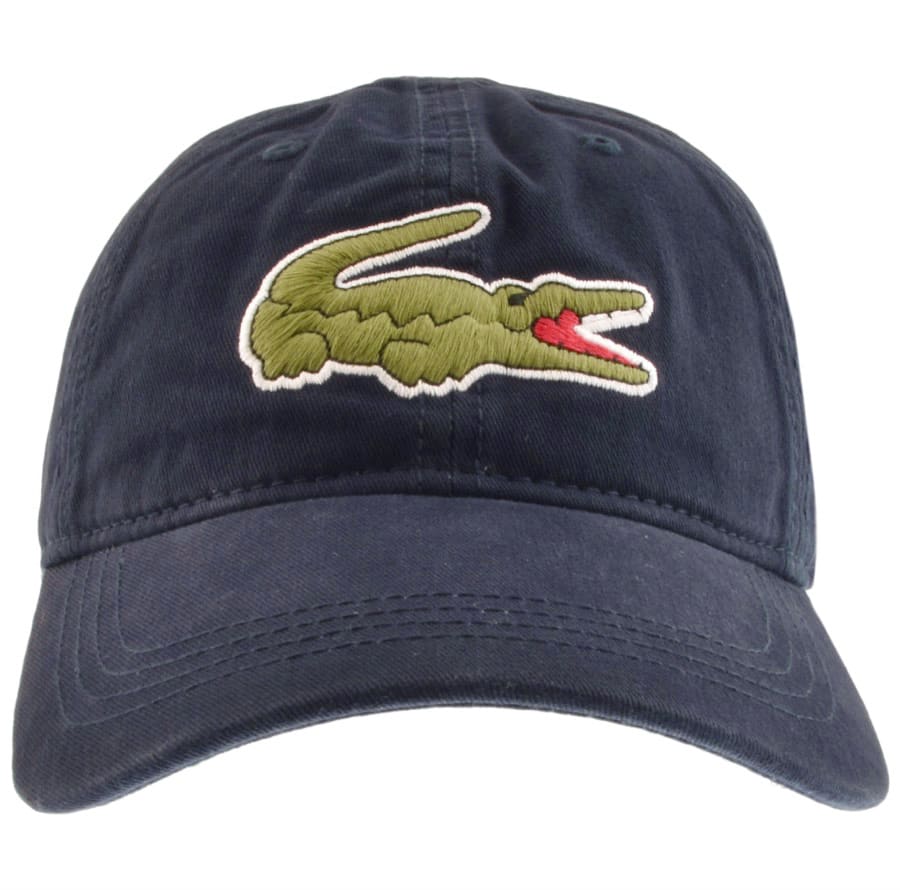 Lacoste Men's Classic Large Croc Logo Cap with Leather Strap Hat