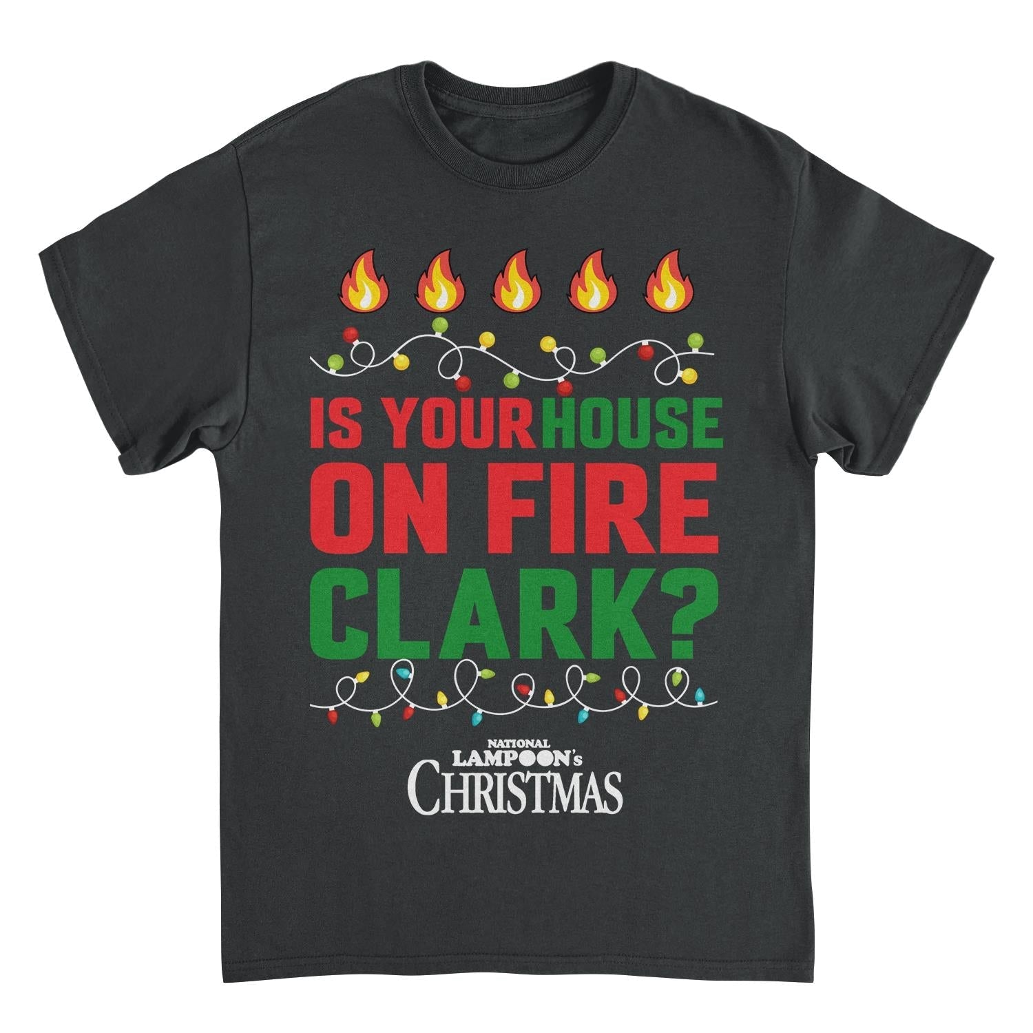 National Lampoon's Christmas Vacation House on Fire Mens T Shirt