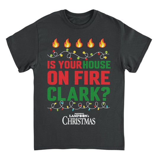 National Lampoon's Christmas Vacation House on Fire Mens T Shirt