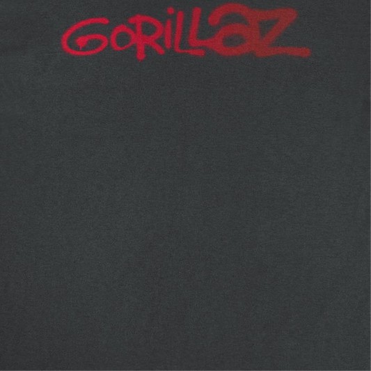 GORILLAZ Logo Graffiti Mens T Shirt Red