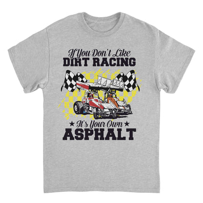 World of Outlaws Its Your Own Asphalt Sport Grey Mens T Shirt