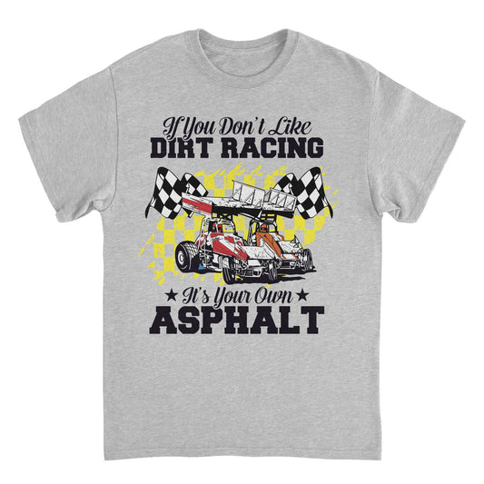 World of Outlaws Its Your Own Asphalt Sport Grey Mens T Shirt