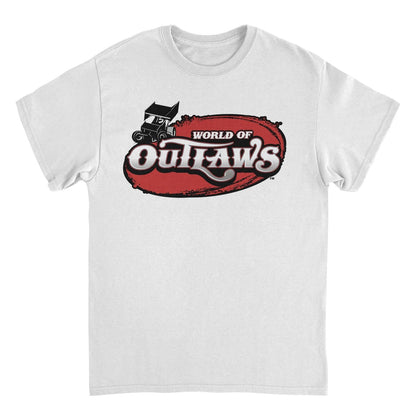 World of Outlaws Logo White Mens T Shirt
