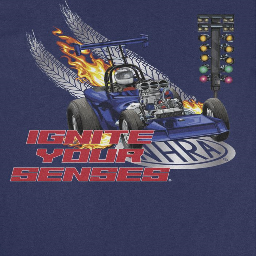 NHRA Ignite Your Senses Mens T Shirt Navy