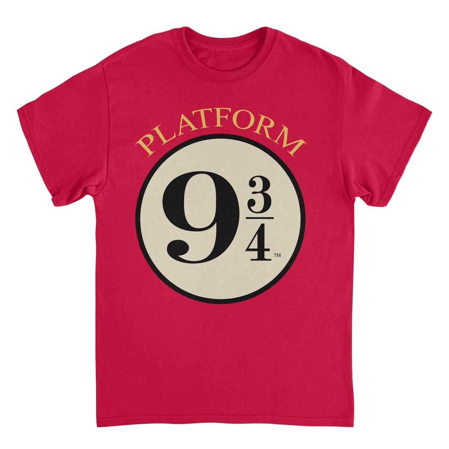 Harry Potter Platform 9 34 Red Mens T Shirt