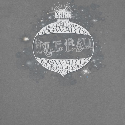 Harry Potter Christmas Sphere Hogwarts Mens T Shirt Charcoal