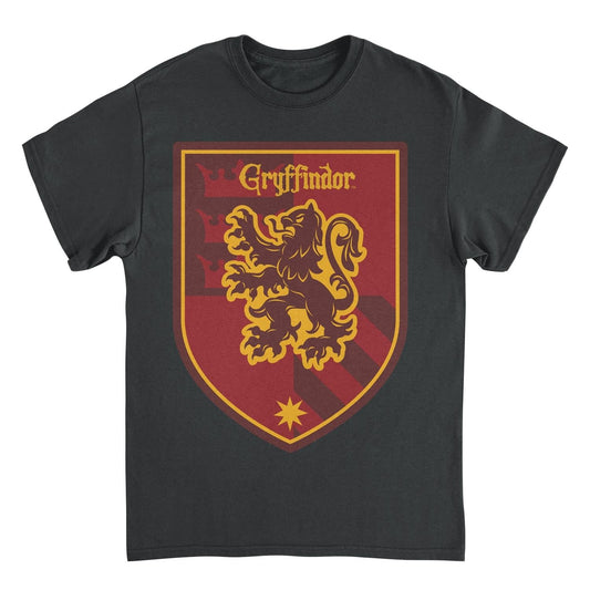 Harry Potter Griffindor Emblem Black Mens T Shirt