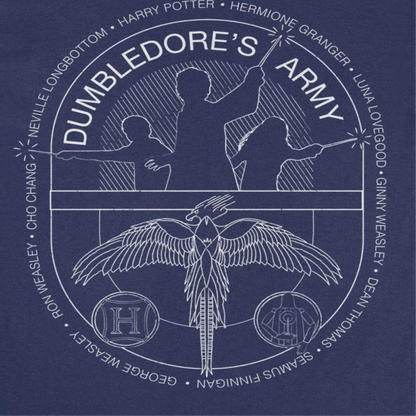 Harry Potter Dumbledores Army Emblem Mens T Shirt Navy