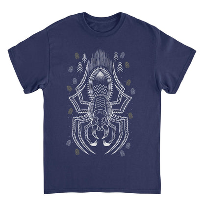 Harry Potter Aragog Minimalist Outline Navy Mens T Shirt