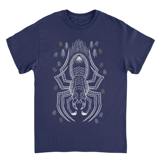 Harry Potter Aragog Minimalist Outline Navy Mens T Shirt