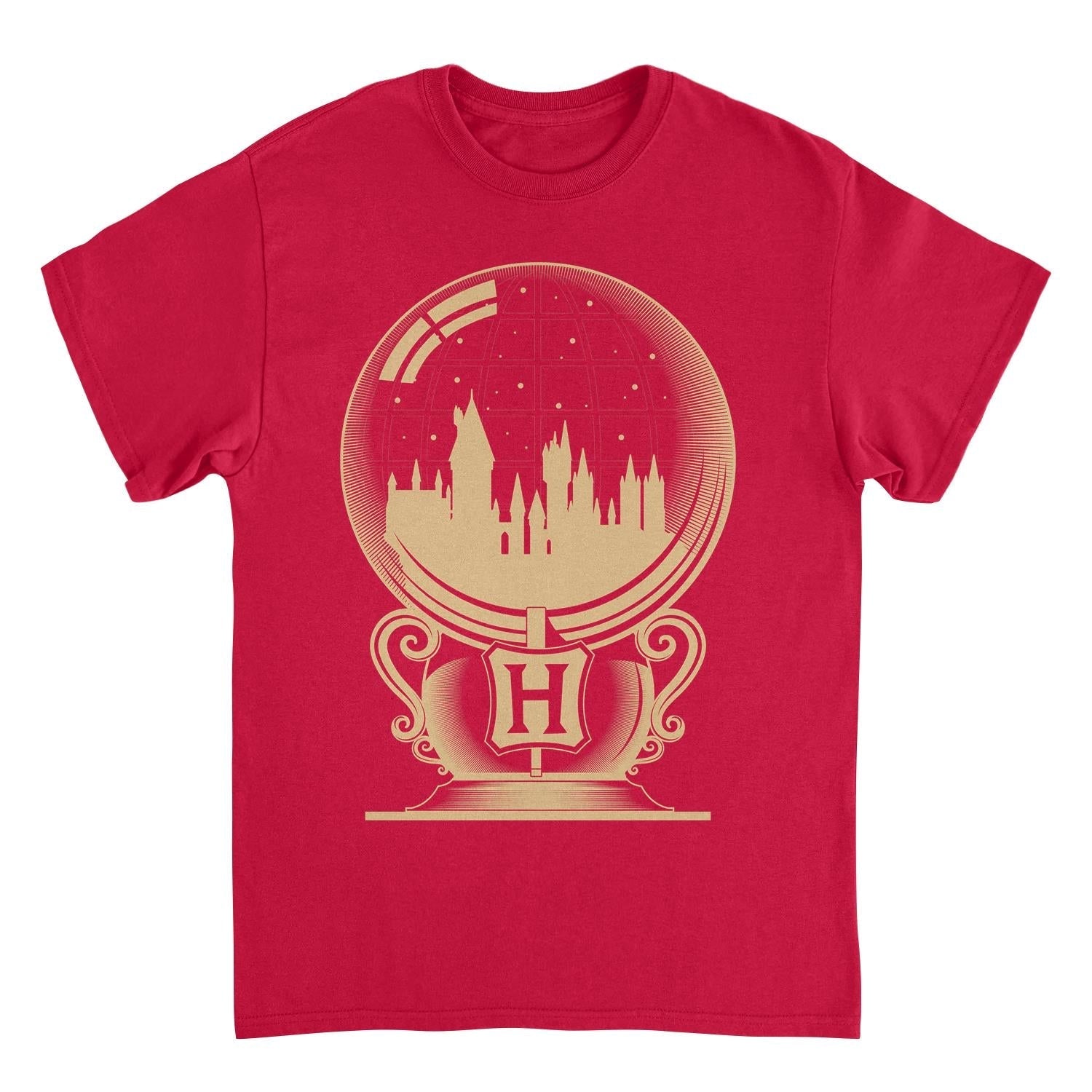 Harry Potter Hogwarts Castle Red Mens T Shirt