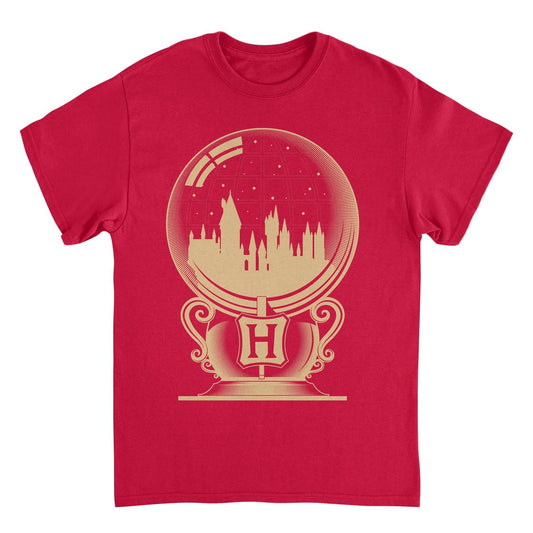 Harry Potter Hogwarts Castle Red Mens T Shirt