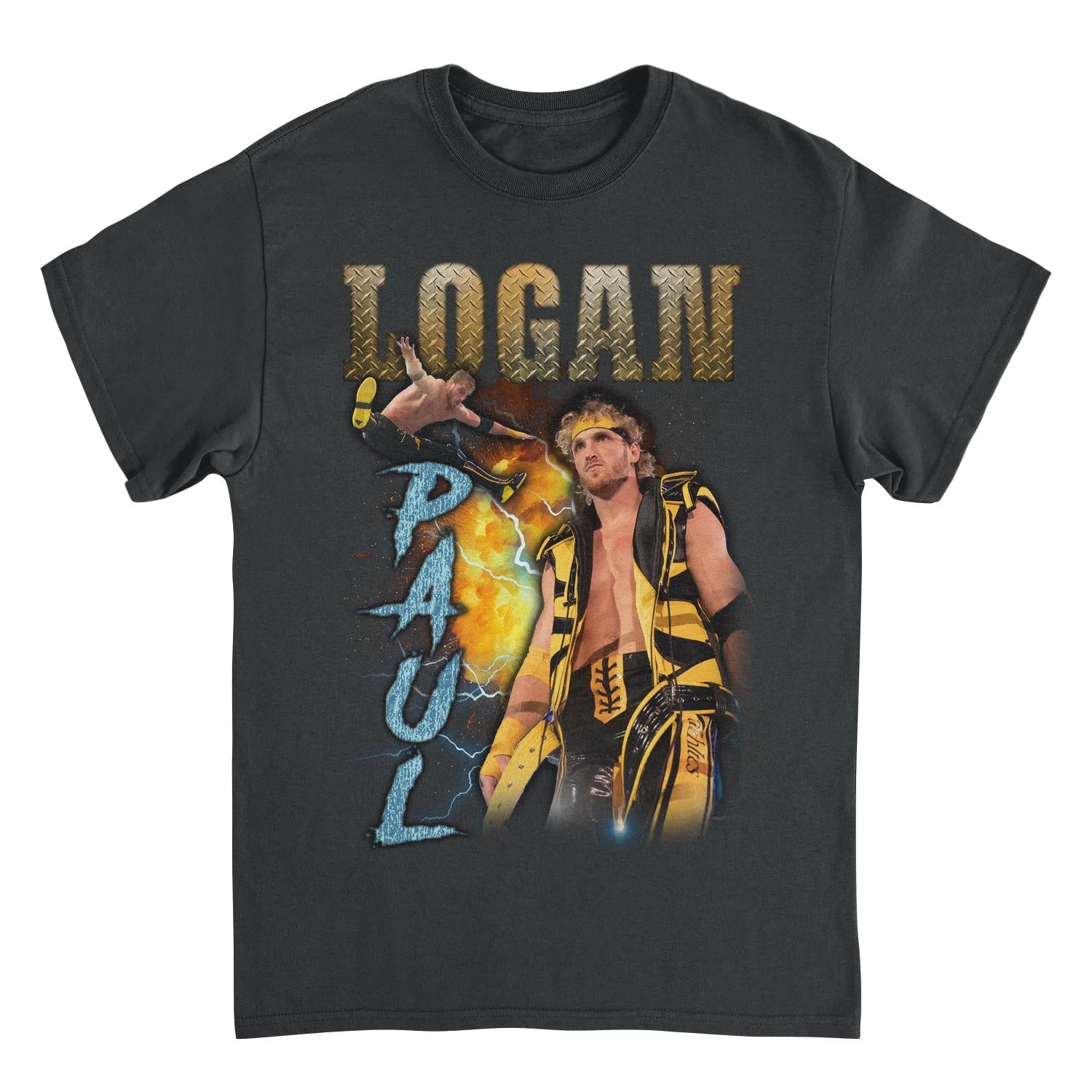 WWE Logan Black Mens T Shirt