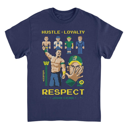 WWE Video Game Cena Navy Mens T Shirt